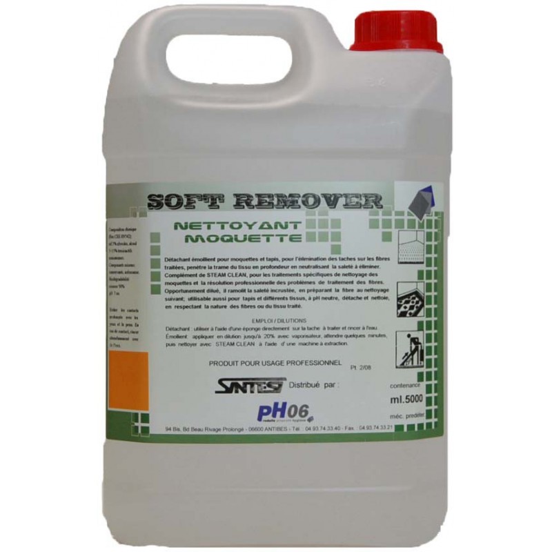 Détachant moquette universel Soft remover 5L