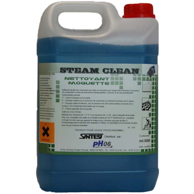 Steam Clean nettoyant moquette injection/extraction 5L