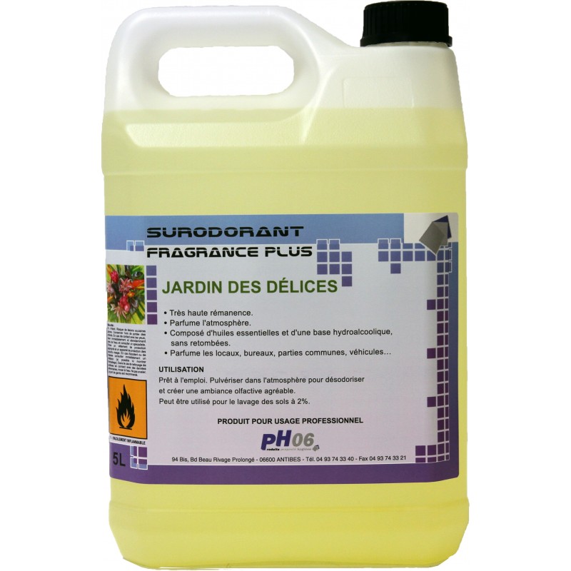 Fragrance Plus jardin des délices parfum d'ambiance trés rémanent 5L