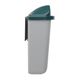 Corbeille extérieur plastique Xerios Grise/Verte 50L