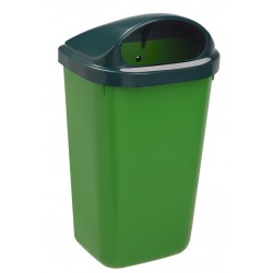 Corbeille extérieur plastique Xerios Vert/Vert 50L