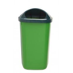 Corbeille extérieur plastique Xerios Vert/Vert 50L