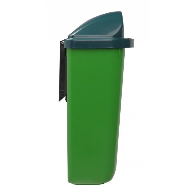 Corbeille extérieur plastique Xerios Vert/Vert 50L