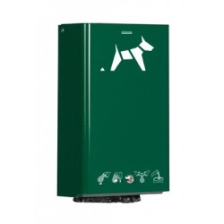 Distributeur sacs pollution canine vert mousse 