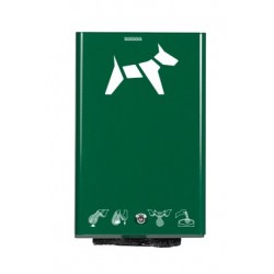 Distributeur sacs pollution canine vert mousse 