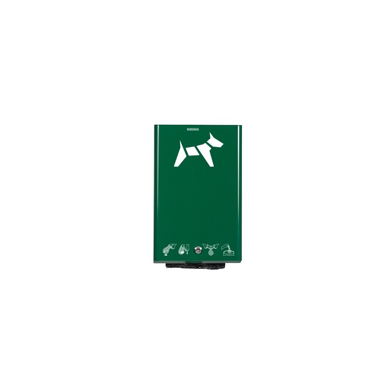 Distributeur sacs pollution canine vert mousse 