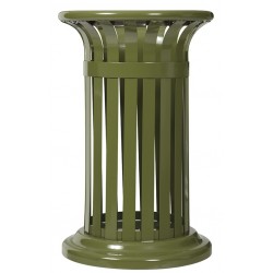 Corbeille tulipe à poser ronde vert olive 60L