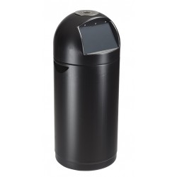 Poubelle intérieur ronde plastique Cyvomax noire 52L