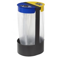 Support sac Citwin essentiel manga/bleu/jaune 2x75L