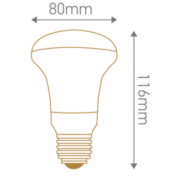 Spot R80 Led 120° E27 10W