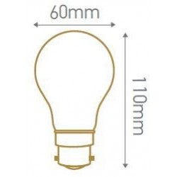 Ampoule standard led ecowatt B22 9w 240v 2700k