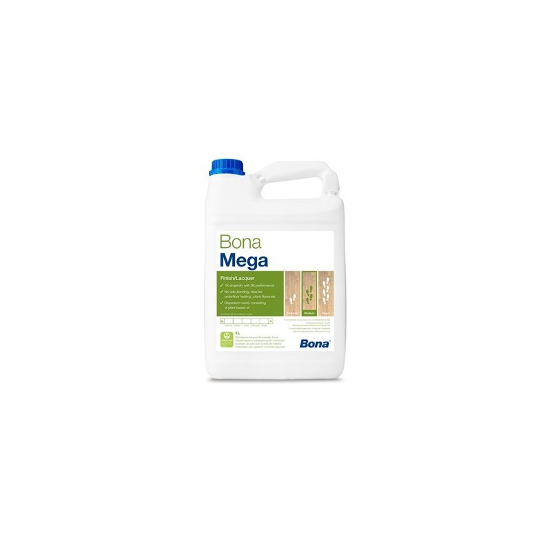 Mega brillant Bona vitrificateur monocomposant en phase aqueuse 5L