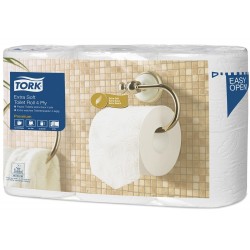 Papier hygiénique pt rouleau extra doux pure ouate Tork 4 plis (x42)