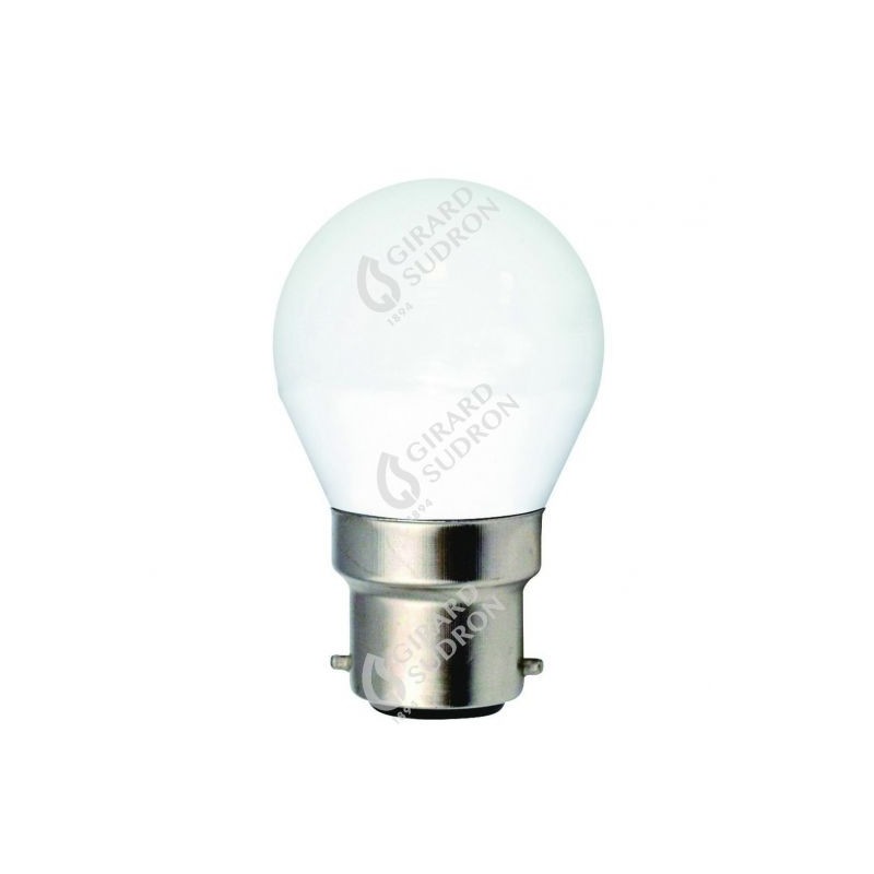 Lampe sphérique led 330°  b22 5w 4000k