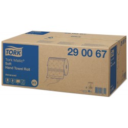 Bobine essuie-mains Tork-Matic doux 2 plis blanc 150M (x6)