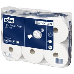 Papier hygiénique Tork SmartOne rouleau blanc DC 2 plis (x6)