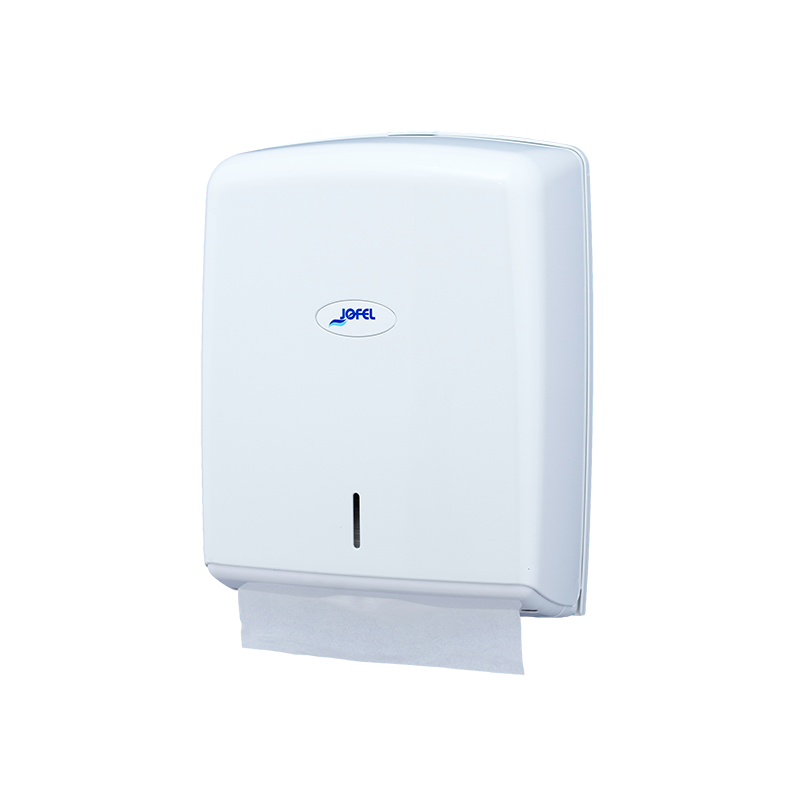 Distributeur essuie-mains plié enchevêtrés blanc ABS