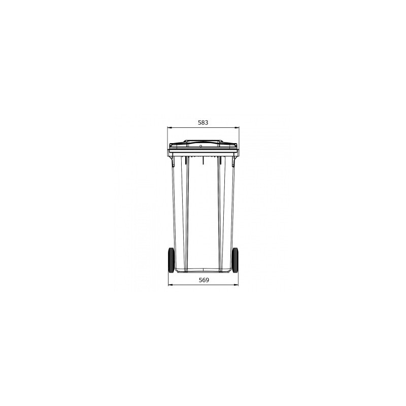 Bac conteneur 2 roues 240L