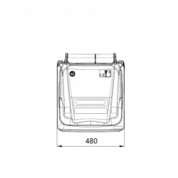 Bac conteneur 2 roues 120L