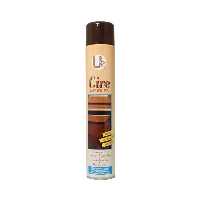 Cire bois U2 aérosol 750 ml