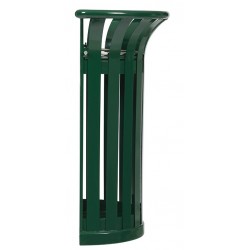 Corbeille tulipe vert mousse fixation sur poteau 35L