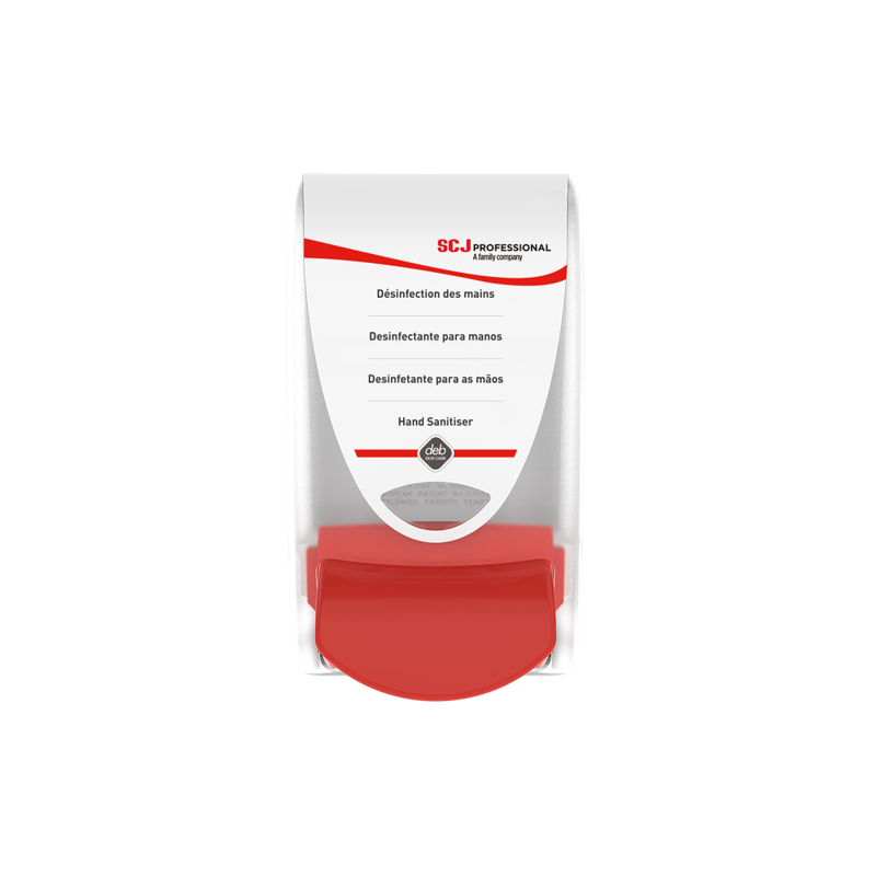 Distributeur Deb cartouches de lotion désinfectante blanc/rouge 1L