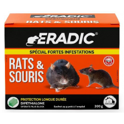 Raticide souricide Opérats plus bloc RS Eradic 300g