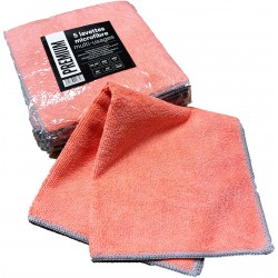 Lavette microfibre rose tissée-entretien- nettoyage professionnel