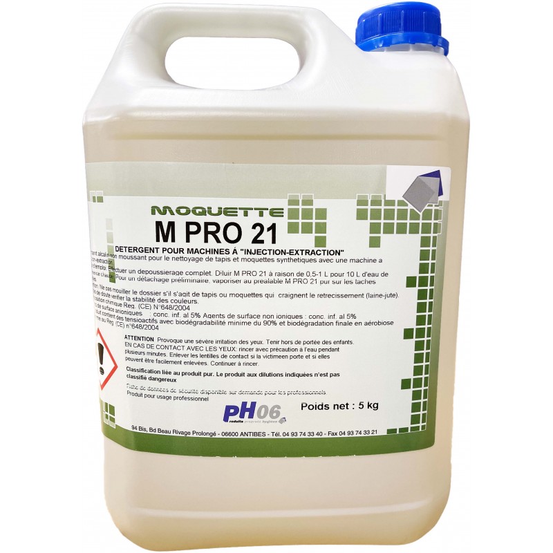 M Pro 21 nettoyant moquette 5L pour injection-extraction