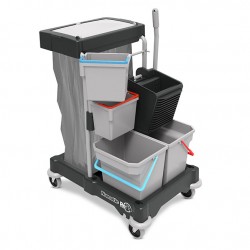 Chariot ménage-lavage compact Numatic SCG 1405 2 x 16L + presse