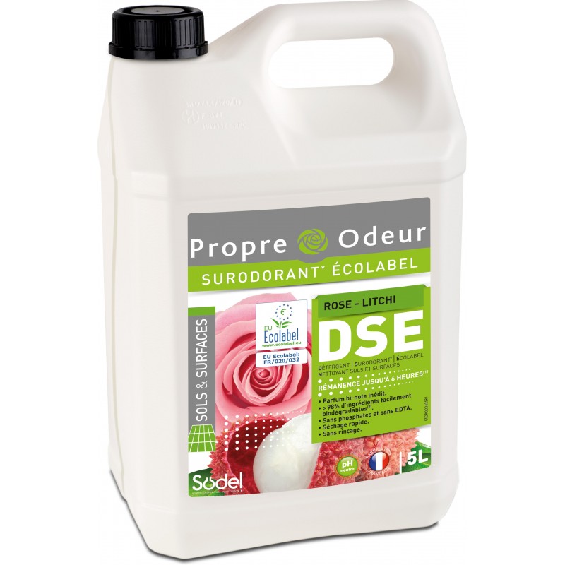 DSE Rose-litchi détergent surodorant Ecolabel 5L