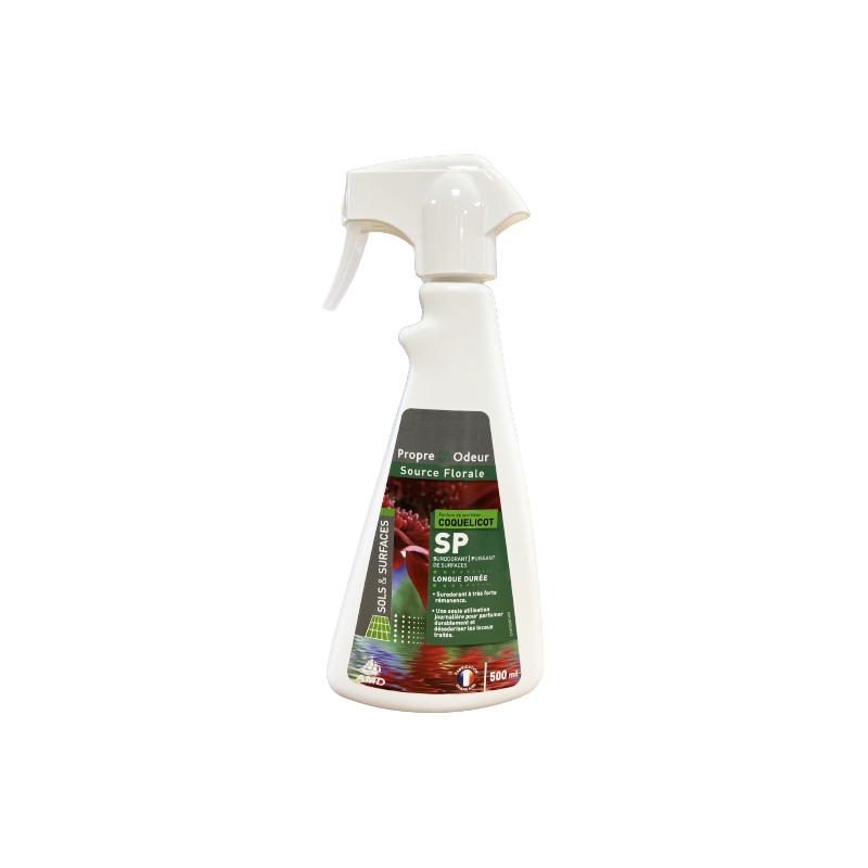 Désodorisant surpuissant Coquelicot vaporisateur 500ml