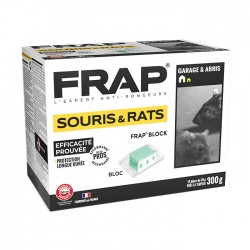 Raticide souricide Frap Block 25g boite 300g