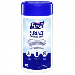 Lingettes désinfectantes et nettoyante PURELL (x100)