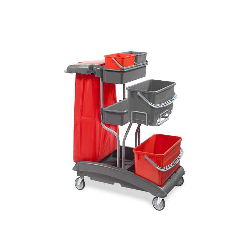 Chariot ménage lavage plastique /rilsan Top 21 2 x 22L