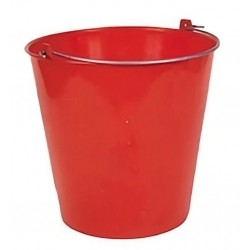 Seau polyethylene bleu/rouge 12l