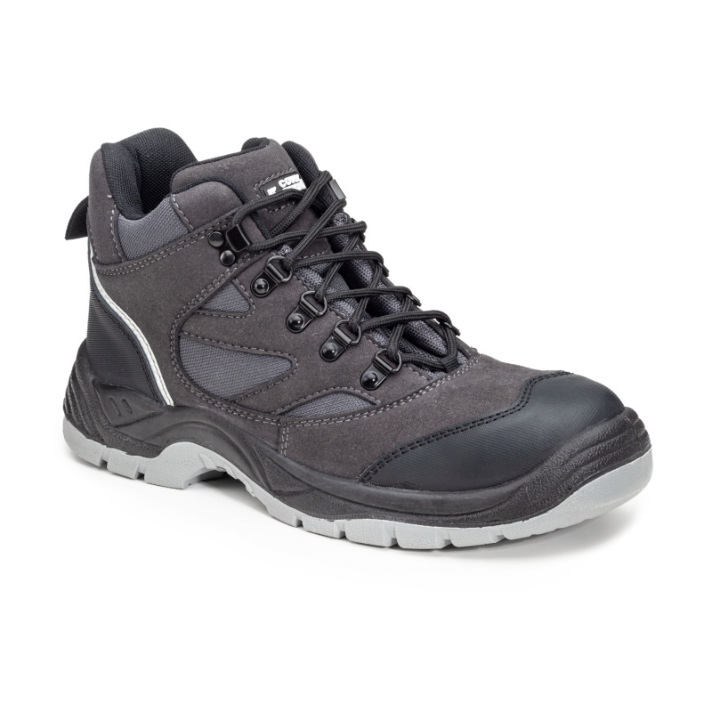 Chaussures de sécurité cuir-velours anthracite montante Silver p44