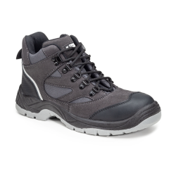 Chaussures de sécurité cuir-velours anthracite montante Silver p46