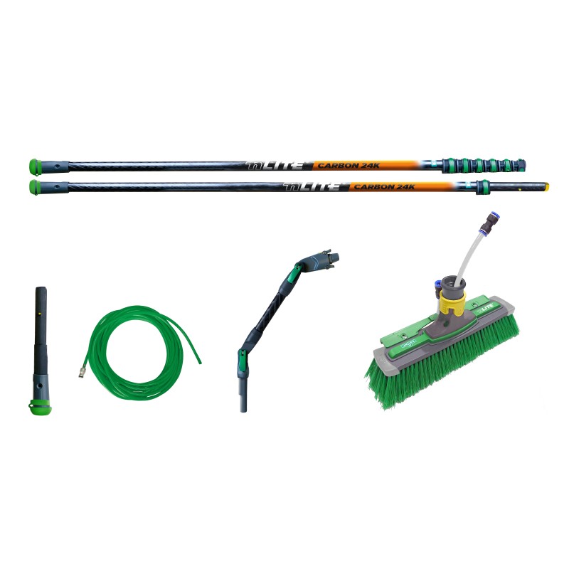 Perche complète carbone 24K nLITE 11.90 m + Brosse CF12H