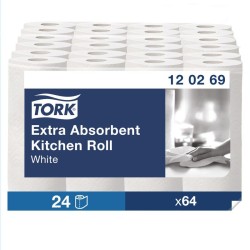 Essuie-tout Tork extra absorbant gaufré 2 plis x24