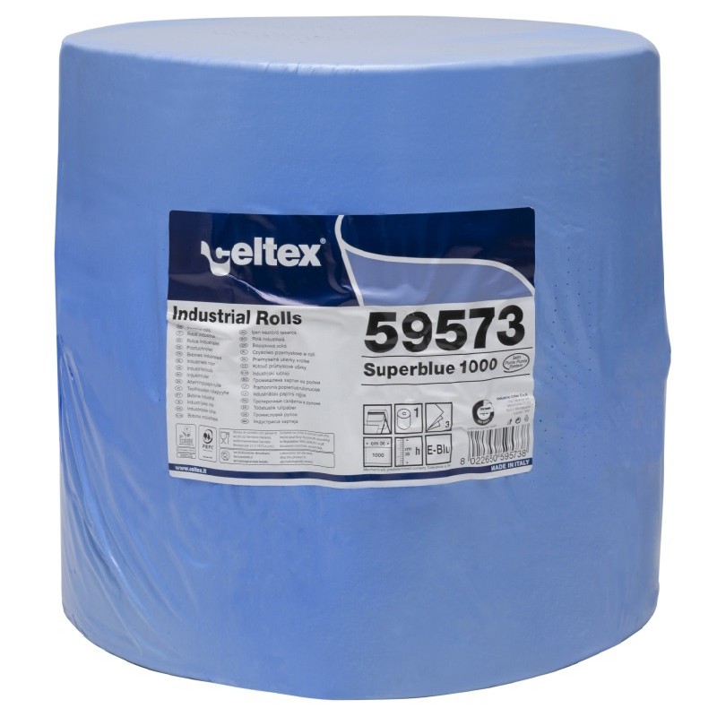Bobine essuyage Superblue 1000 formats 36x36 3 plis