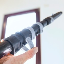 Perche télescopique carbone Ninja 2.50m / 2 sections NCP25