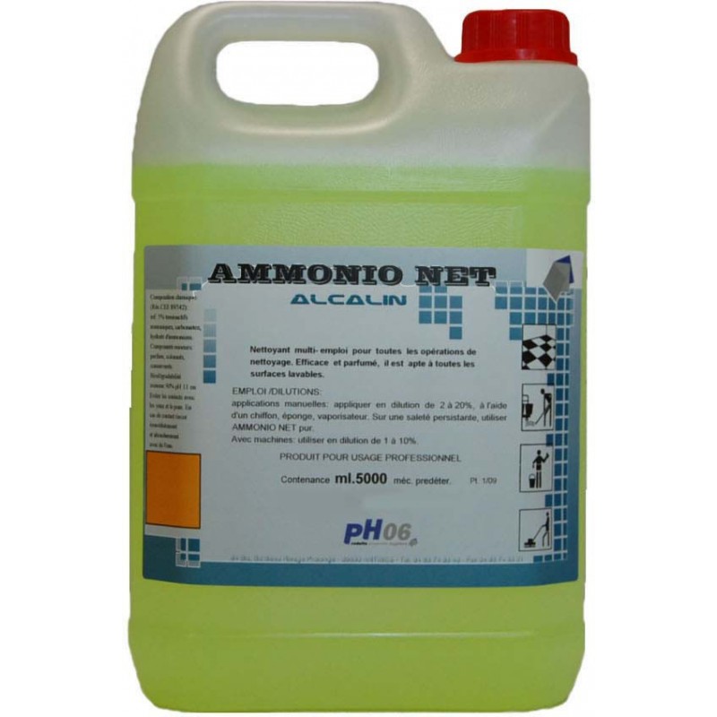 Ammonio net détergent ammoniaqué 5L