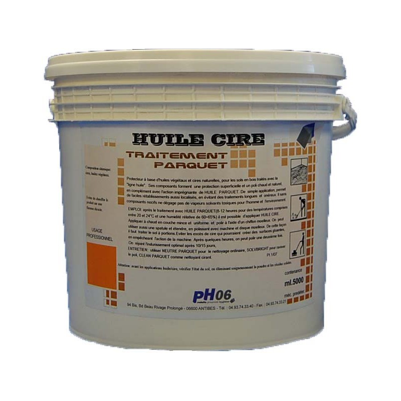 Huile Cire traitement parquet 5kg Huile Cire traitement parquet 5kg
