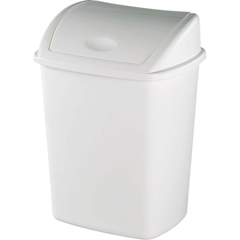 Poubelle 15L CUBO Rossignol Polypropylène Blanc - Poubelle à la