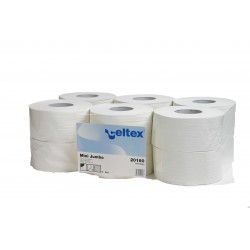 Papier hygiénique 200M écolabel 2 plis pure ouate 10x13 (x12)