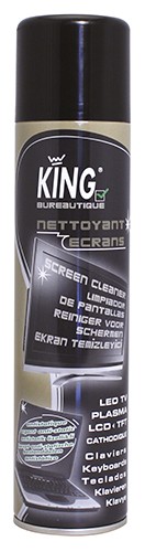 Nettoyant écran 250ml - Spray Pour TV, PC, Téléphone, Sans Alcool, Formule Douce